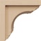 Ekena Millwork 8"W x 8"D x 8"H Wide Warren Rough Cedar Woodgrain TimberThane Corbel, Primed Tan CORUR08X08X08WARRCPR - alternate 5